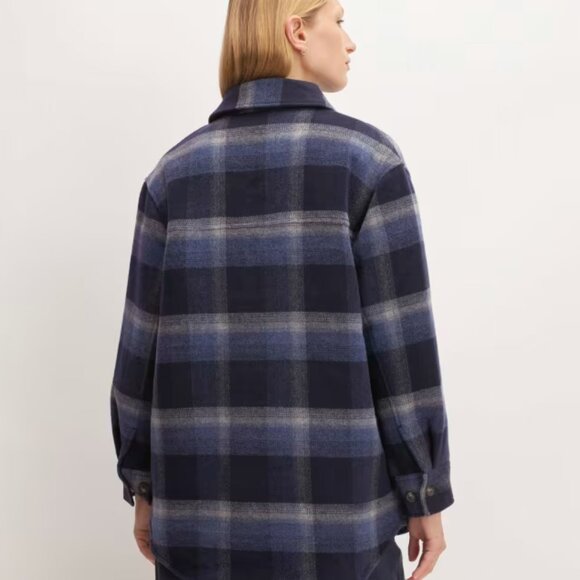 Everlane The Italian ReWool Oversized Shirt Jacket XS - Picture 6 of 8